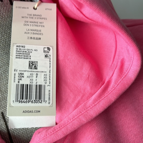 NWT💥Adidas hoodie pink XS - Picture 3 of 4